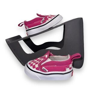 Vans‎ Classic Slip-on Checkerboard Skate Shoes Pink / White Toddler 2.5